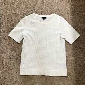 White beaded style blouse